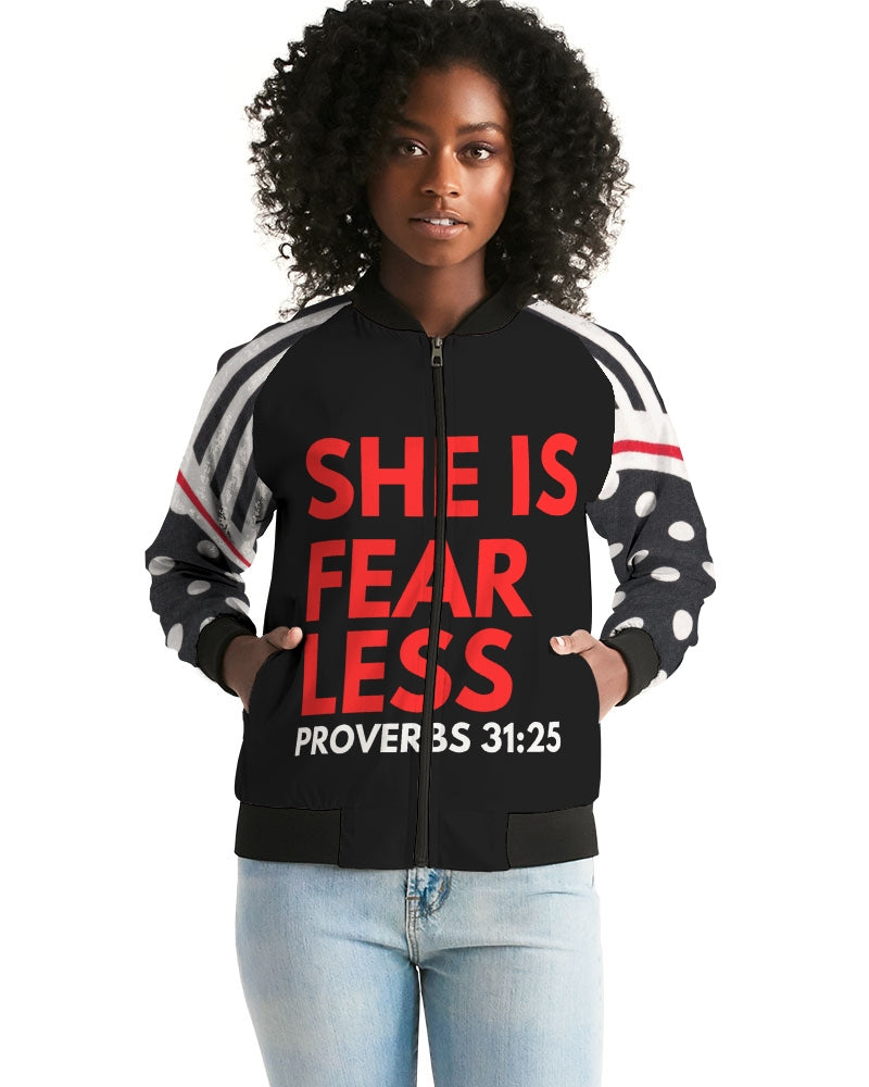 She is Fearless Women's Bomber Jacket